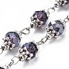 Handmade Glass Beaded Chains AJEW-JB00498-02-1