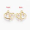 Tibetan Style Alloy Pendants TIBEP-21057-G-RS-1