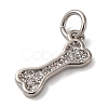 Brass Micro Pave Cubic Zirconia Pendants KK-P308-59P-2