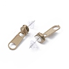 Alloy Zipper Buckle Dangle Stud Earrings with Iron Pins for Women EJEW-A090-01F-2