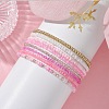 8Pcs 8 Color Glass Seed Beaded Stretch Bracelets Set for Women BJEW-JB09661-01-2