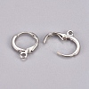 Brass Huggie Hoop Earring Findings KK-E138-N-NF-3