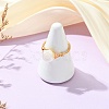 Copper Wired Natural Trochid Shell/Trochus Shell Finger Rings for Women RJEW-JR01054-2