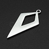 Tarnish Resistant 201 Stainless Steel Open Back Bezel Pendants STAS-R111-LA067-30-2