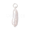 3Pcs 3 Colors Natural Keshi Pearl Pendants PALLOY-JF04239-03-3