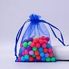 Rectangle Organza Drawstring Bags CON-PW0001-054A-02-1