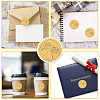 Plastic Self Adhesive Gold Foil Embossed Stickers DIY-WH0575-058-4