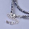 Terahertz Stone Beaded Necklaces NJEW-K114-C-A22-3