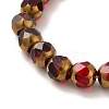 Transparent Electroplate Glass Beads Strands GLAA-G098-01D-3