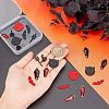 Nbeads 32Pcs 8 Style Halloween Theme Alloy Pendants FIND-NB0002-40-3