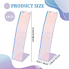 Acrylic Slant Back Dangle Earring Display Stands EDIS-WH0012-43-2