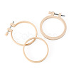 Plastic Imitation Bamboo Cross Stitch Embroidery Hoops TOOL-TADJ0001-03A-3