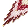 Seed Beads Beaded Charms PALLOY-MZ00221-3