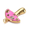 Autumn Theme Real 18K Gold Plated Brass Micro Pave Cubic Zirconia Pendants ZIRC-L100-019C-G-3