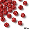 30Pcs Polymer Clay Rhinestone Beads RB-YW0001-26E-1