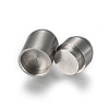 Tarnish Resistant 304 Stainless Steel Magnetic Clasps with Glue-in Ends STAS-E440-92A-2