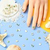 45Pcs 9 Styles Alloy Enamel Shell Shape Cabochons MRMJ-CJ0001-39-5