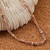 Rack Plating Brass Cable Chain Bracelets BJEW-G735-04RG-2