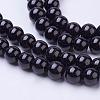 Painted Glass Bead Strands DGLA-S071-8mm-90-1