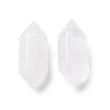 Natural Quartz Crystal Double Terminal Pointed Pendants G-C007-02A-14-4