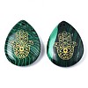 Synthetic Malachite Pendants G-T122-73G-2