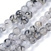 Natural Dragon Veins Agate Bead Strands X-G-K166-14-6mm-01-2