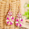 Bohemian Alloy Enamel Dangle Earrings FS-WG2DAA9-13-1
