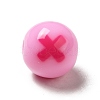 Two Tone Opaque Acrylic Beads SACR-K003-02E-1