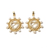 Plastic Imitation Pearl Pendants KK-P235-07G-2