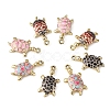20Pcs 4 Colors Alloy Enamel Pendants ENAM-CJ0002-44-7