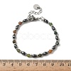 Natural Indian Agate & Non-magnetic Synthetic Hematite Beaded Bracelets for Women BJEW-Z148-01P-01-3