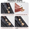 20Pcs 10 Styles Alloy Zipper Puller FIND-GF0007-97-6