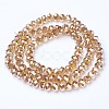 Electroplate Glass Beads Strands EGLA-A034-T2mm-C08-2