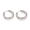 Tarnish Resistant 201 Stainless Steel Huggie Hoop Earrings EJEW-L256-05E-P-1