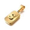 304 Stainless Steel Pendants STAS-S161-01S-G-2