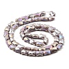 AB Color Plate Glass Beads Strands EGLA-P051-06A-B05-3