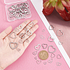 48Pcs 12 Style 304 Stainless Steel and 201 Stainless Steel 
Linking Rings STAS-PH0004-23-5