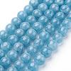 Natural White Jade Imitation Amazonite Beads Strands G-F364-16-8mm-2