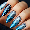 Stainless Steel DIY Nail Art Templates MRMJ-WH0092-198-6