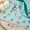 30Pcs Handmade Lampwork Beads with Glass Beads Pendants PALLOY-FH00166-5