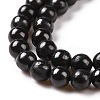 Natural Shungite Beads Strands G-D481-15B-4MM-3