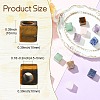 12Pcs 6 Styles Natural Indian Agate & Rose Quartz & Tiger Eye & Amethyst & Green Aventurine & Sodalite European Beads G-CJ0001-84-2