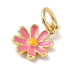 Brass Enamel Charms KK-L216-006G-05-2
