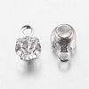 Platinum Brass Setting with Middle East Rhinestone Pendants X-RB-6.5x4x3.5-01N-2