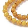 Natural Beeswax Beads Strands G-L095-B02-7mm-01-4
