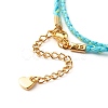 Two Loops Cotton Cord Warp Bracelets BJEW-JB06465-01-3