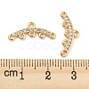 Brass Micro Cubic Zirconia Chandelier Components Links KK-Q789-46G-3