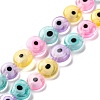 Handmade Evil Eye Lampwork Beads Strands LAMP-G164-10B-1