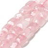 Natural Madagascar Rose Quartz Beads Strands G-G980-11-1