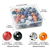 Printed Wood European Beads WOOD-FS0001-30-4